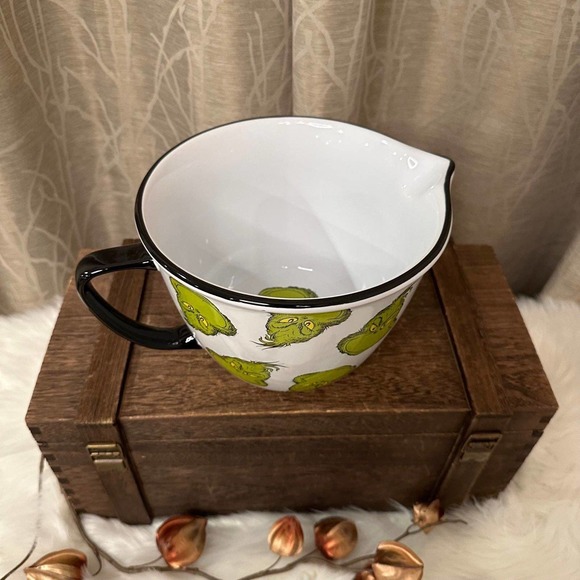 GRINCH XMAS CHRISTMAS HOLIDAY CERAMIC HOME DECOR KITCHEN COOK BAKE MIX BOWL NEW - Picture 5 of 7